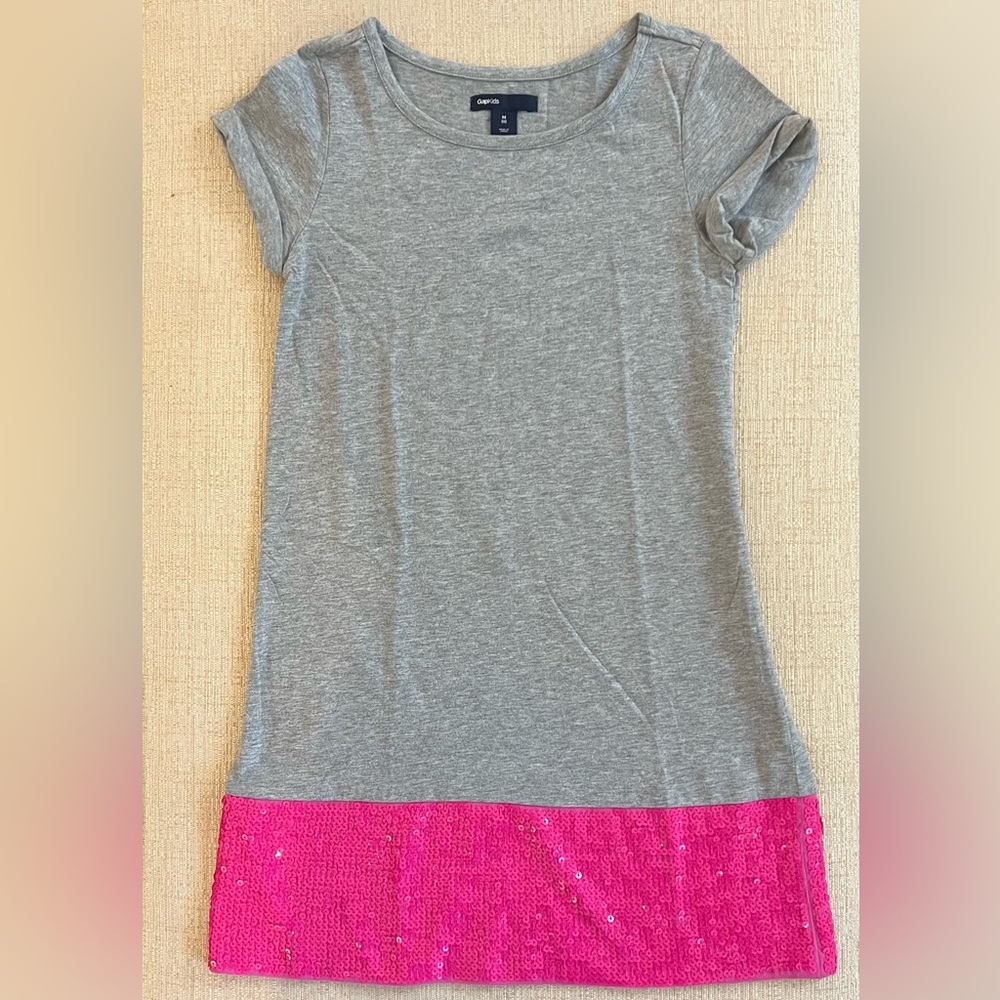 GapKids Gray and Pink Kids Shirt (M)